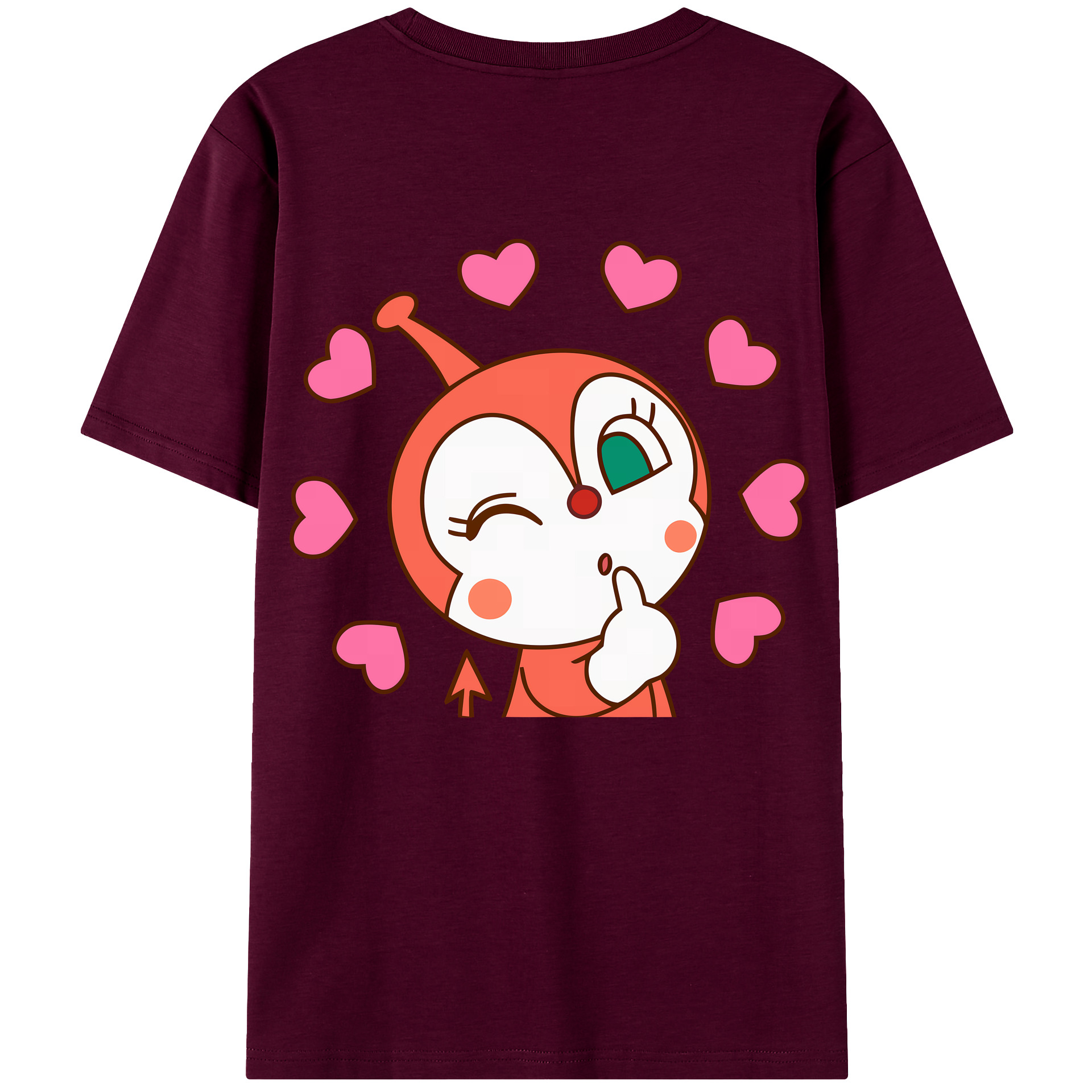 （画像用） アンパンマン Anpanman レディース半袖Tシャツ(バックプリント)